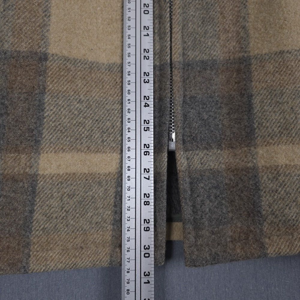 Woolrich Heavyweight Flannel Coat Mens Medium Wool Blend Sherpa Lined‎ Full Zip - Picture 4 of 10